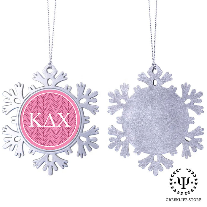 Kappa Delta Chi Christmas Ornament - Snowflake Metal