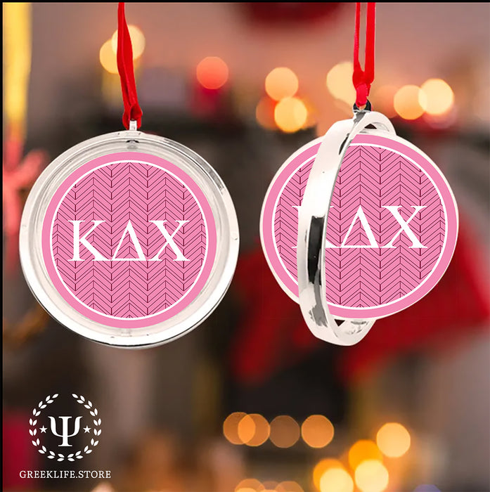 Kappa Delta Chi Christmas Reversible Flat Round Ornament