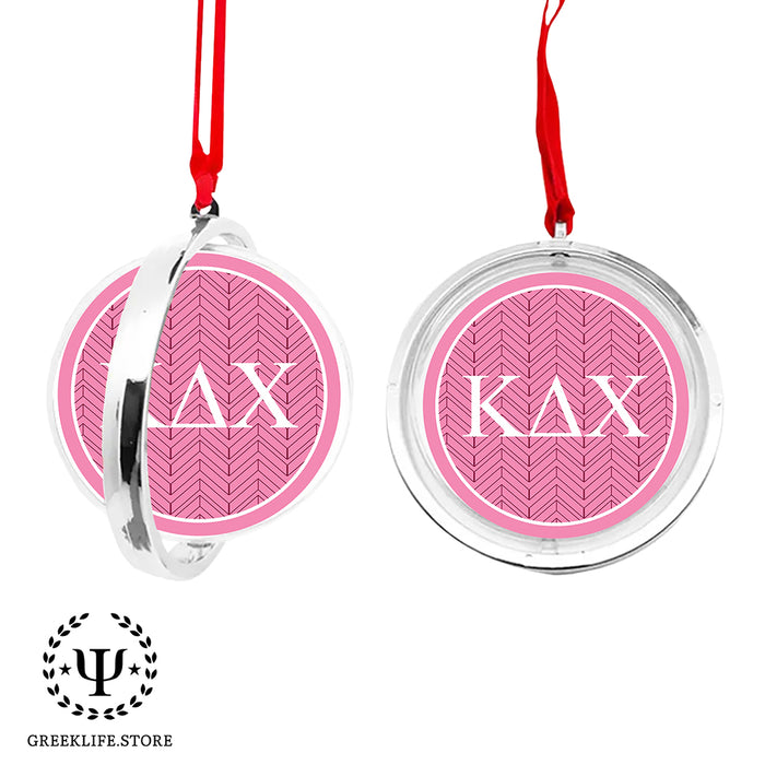 Kappa Delta Chi Christmas Reversible Flat Round Ornament