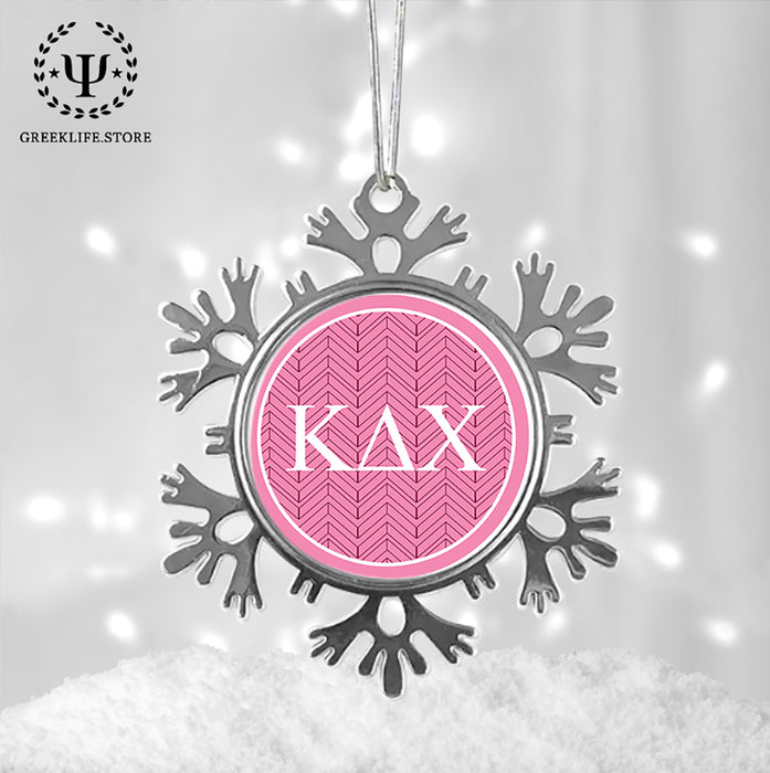 Kappa Delta Chi Christmas Ornament - Snowflake Metal