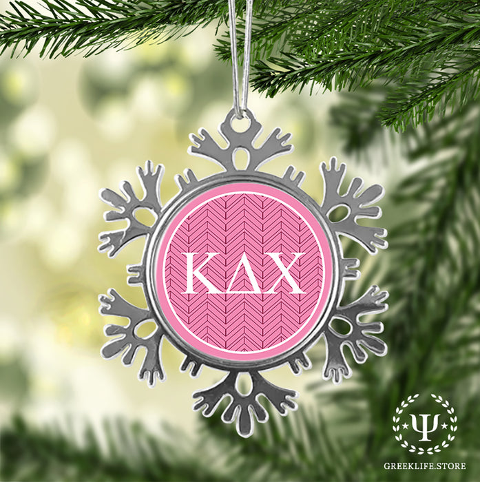 Kappa Delta Chi Christmas Ornament - Snowflake Metal