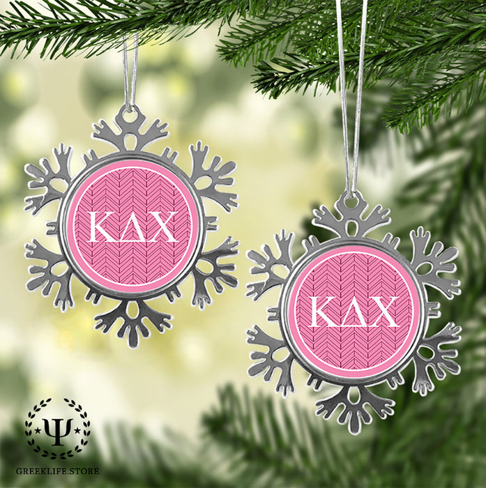 Kappa Delta Chi Christmas Ornament - Snowflake Metal