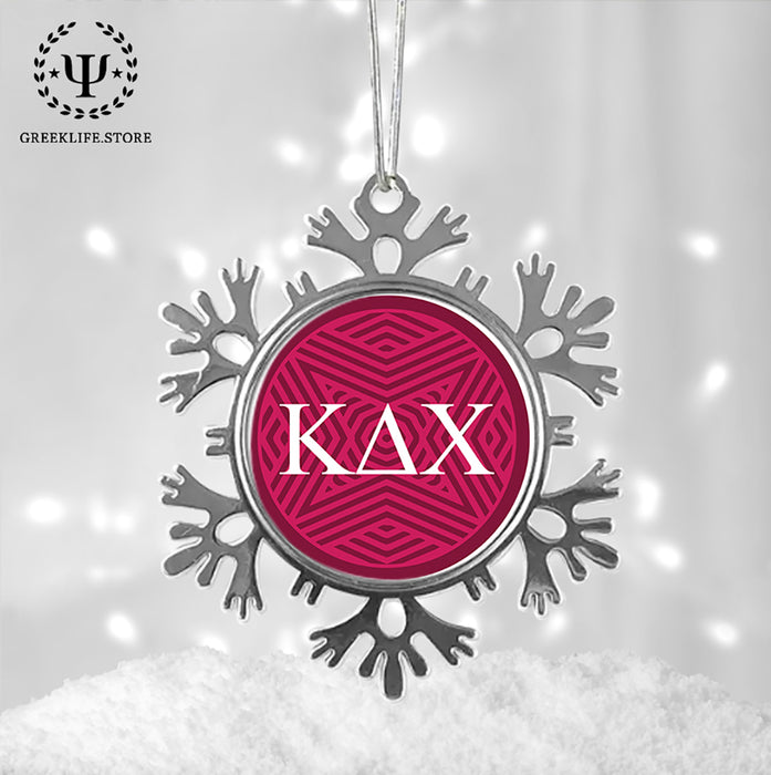 Kappa Delta Chi Christmas Ornament - Snowflake Metal