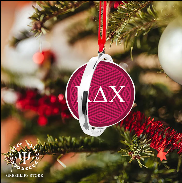 Kappa Delta Chi Christmas Reversible Flat Round Ornament