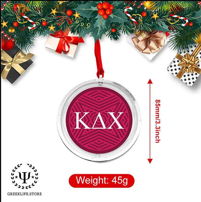 Kappa Delta Chi Christmas Reversible Flat Round Ornament
