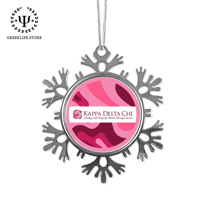 Kappa Delta Chi Christmas Ornament - Snowflake Metal