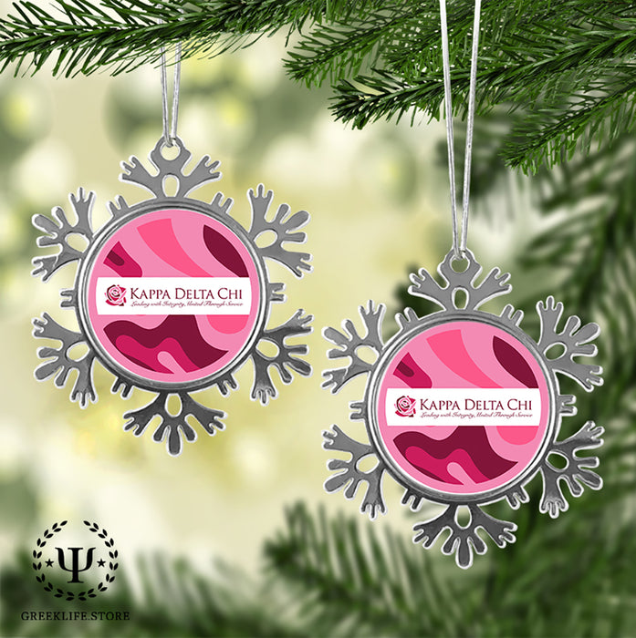 Kappa Delta Chi Christmas Ornament - Snowflake Metal