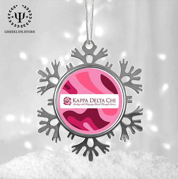 Kappa Delta Chi Christmas Ornament - Snowflake Metal