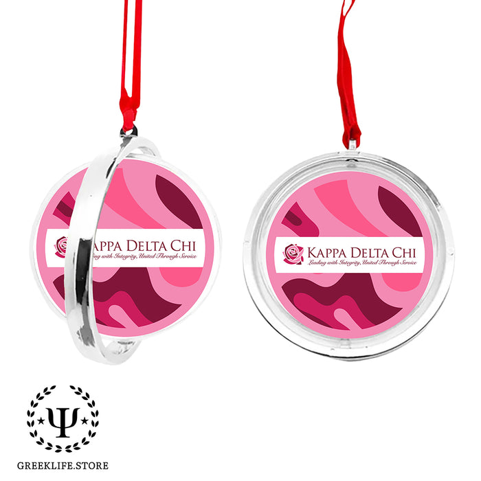 Kappa Delta Chi Christmas Reversible Flat Round Ornament