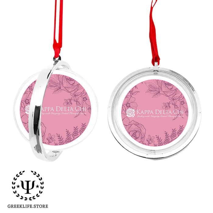 Kappa Delta Chi Christmas Reversible Flat Round Ornament