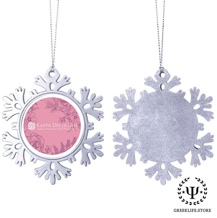 Kappa Delta Chi Christmas Ornament - Snowflake Metal