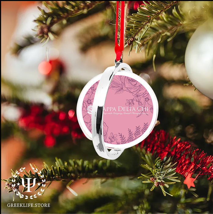 Kappa Delta Chi Christmas Reversible Flat Round Ornament