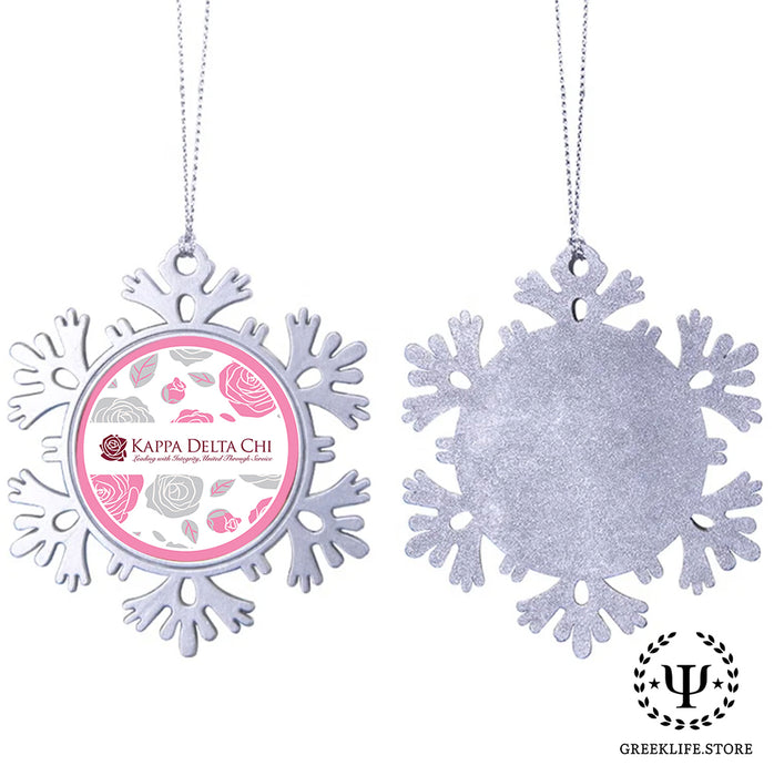 Kappa Delta Chi Christmas Ornament - Snowflake Metal
