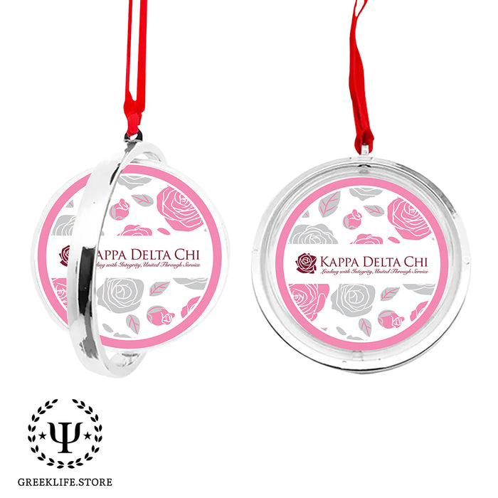 Kappa Delta Chi Christmas Reversible Flat Round Ornament