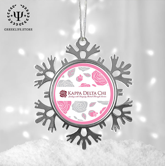 Kappa Delta Chi Christmas Ornament - Snowflake Metal