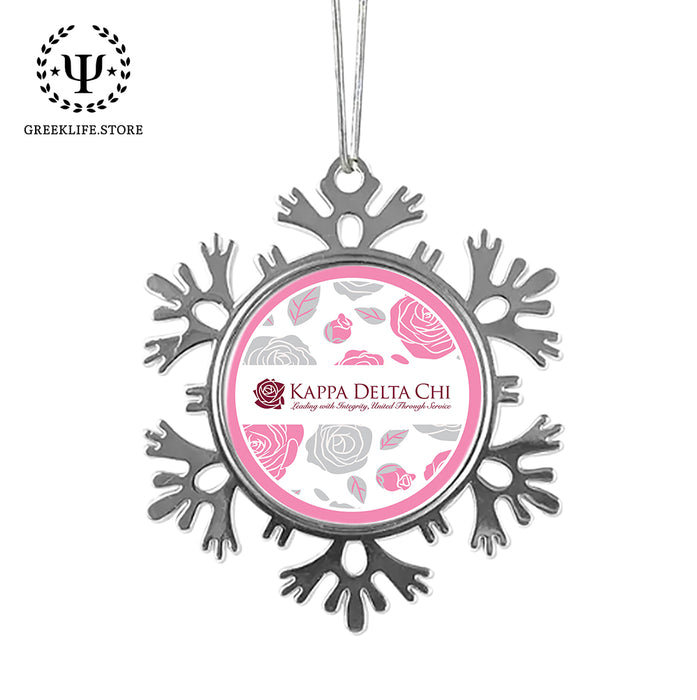 Kappa Delta Chi Christmas Ornament - Snowflake Metal
