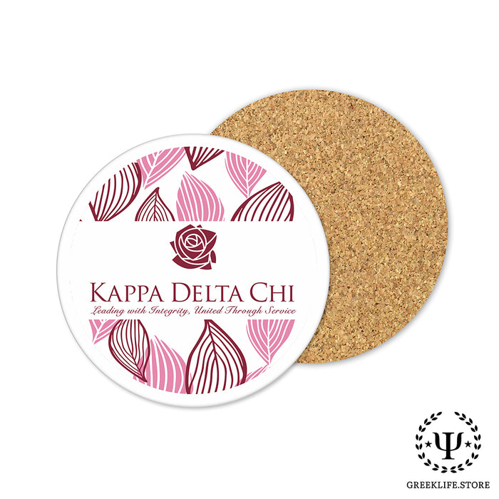 Kappa Delta Chi Beverage coaster round (Set of 4)
