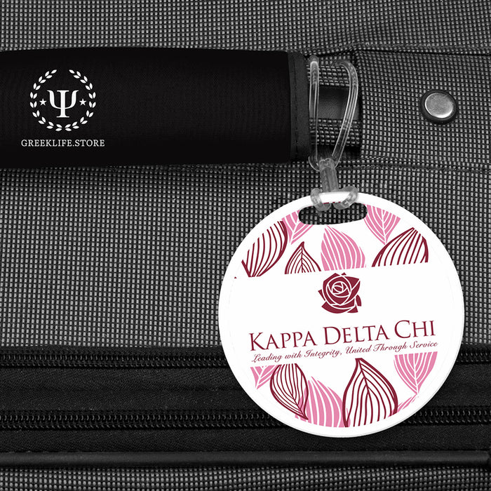 Kappa Delta Chi Luggage Bag Tag (round)