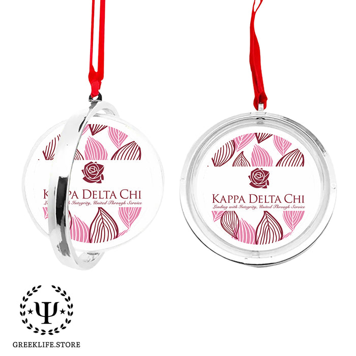 Kappa Delta Chi Christmas Reversible Flat Round Ornament