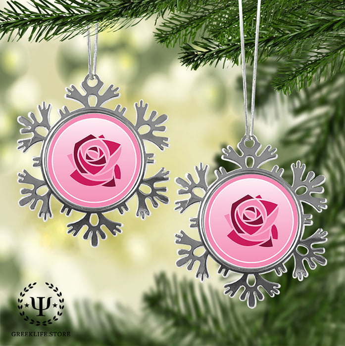 Kappa Delta Chi Christmas Ornament - Snowflake Metal