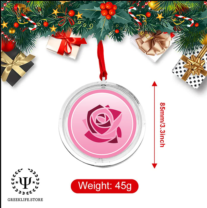 Kappa Delta Chi Christmas Reversible Flat Round Ornament