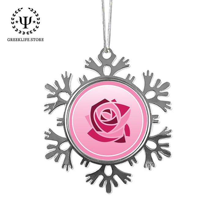 Kappa Delta Chi Christmas Ornament - Snowflake Metal