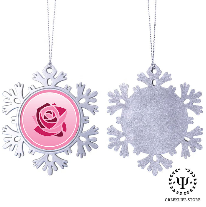 Kappa Delta Chi Christmas Ornament - Snowflake Metal