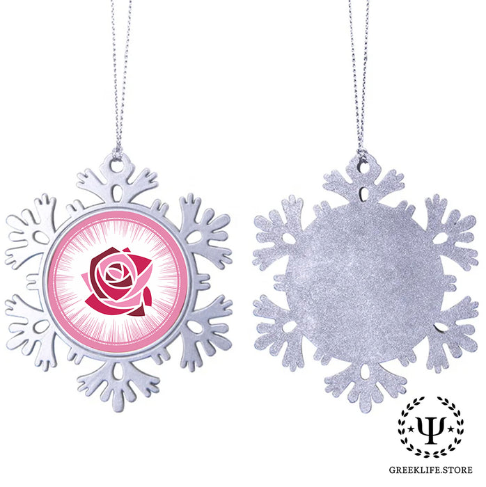 Kappa Delta Chi Christmas Ornament - Snowflake Metal