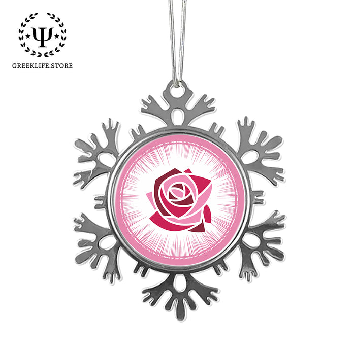 Kappa Delta Chi Christmas Ornament - Snowflake Metal