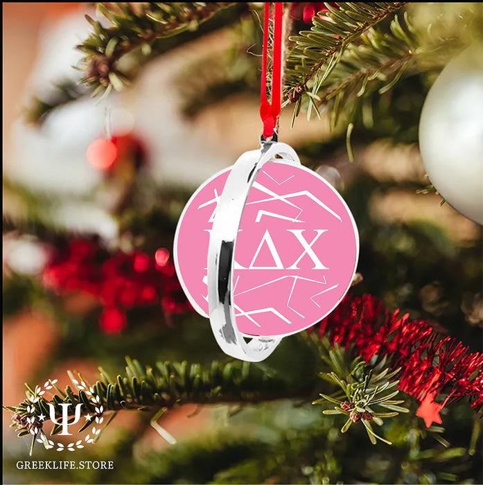 Kappa Delta Chi Christmas Reversible Flat Round Ornament