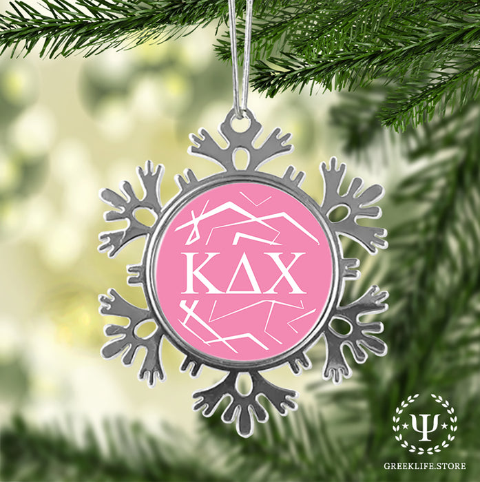 Kappa Delta Chi Christmas Ornament - Snowflake Metal