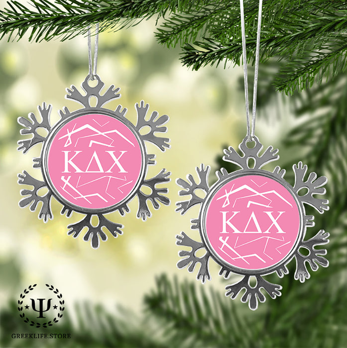 Kappa Delta Chi Christmas Ornament - Snowflake Metal