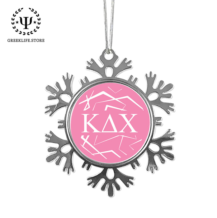 Kappa Delta Chi Christmas Ornament - Snowflake Metal