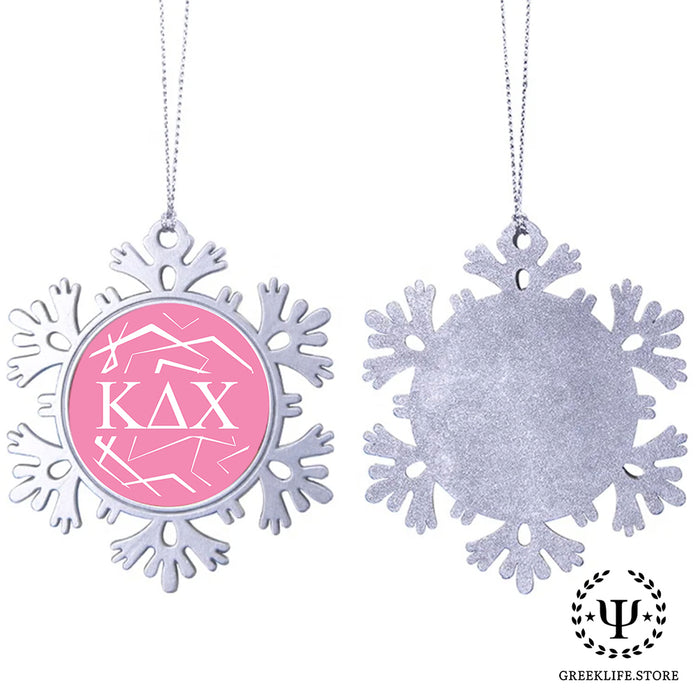 Kappa Delta Chi Christmas Ornament - Snowflake Metal