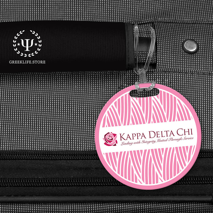 Kappa Delta Chi Luggage Bag Tag (round)