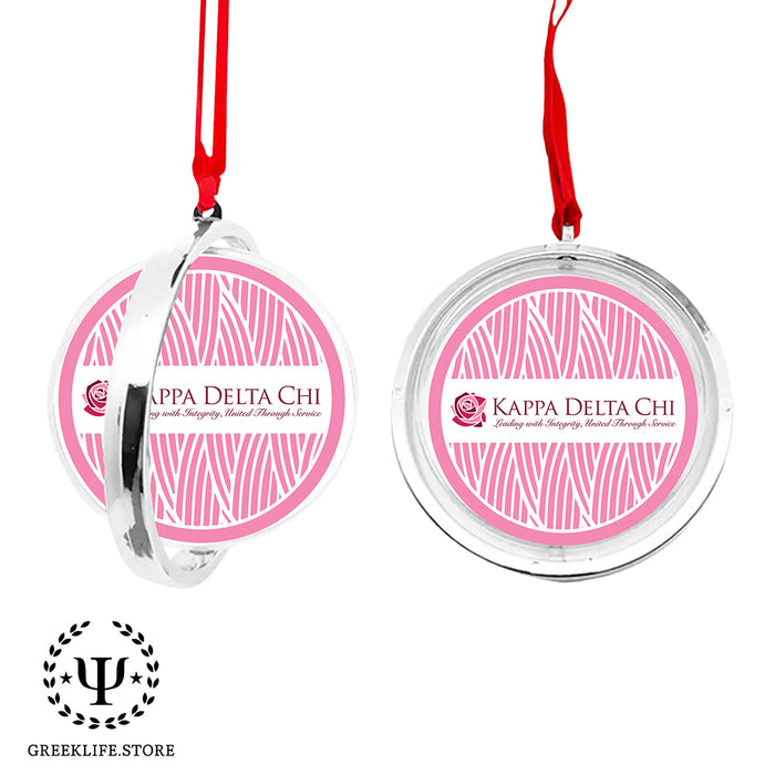 Kappa Delta Chi Christmas Reversible Flat Round Ornament