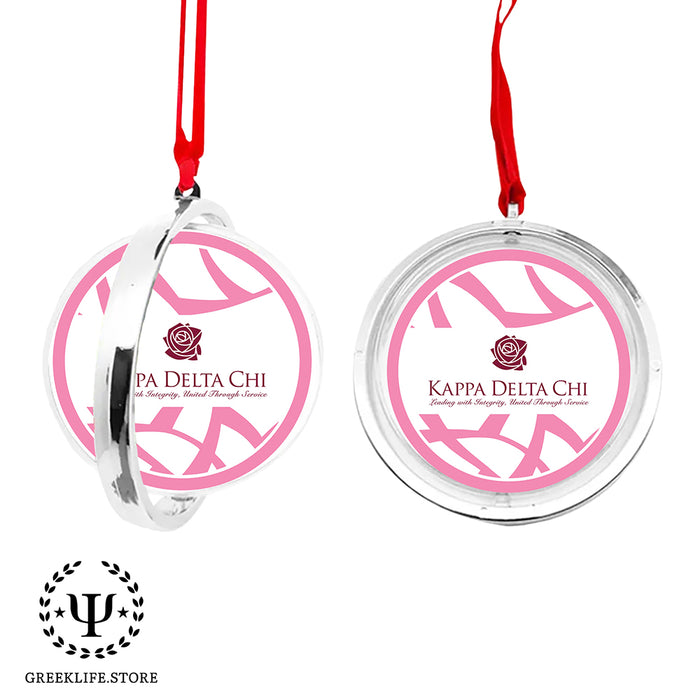Kappa Delta Chi Christmas Reversible Flat Round Ornament
