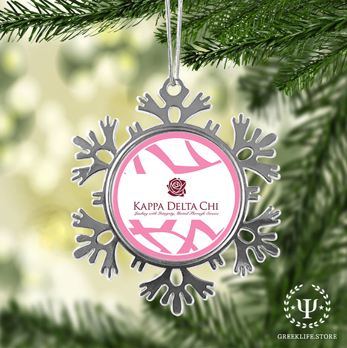 Kappa Delta Chi Christmas Ornament - Snowflake Metal