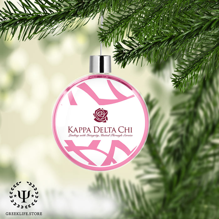 Kappa Delta Chi Christmas Ornament Flat Round