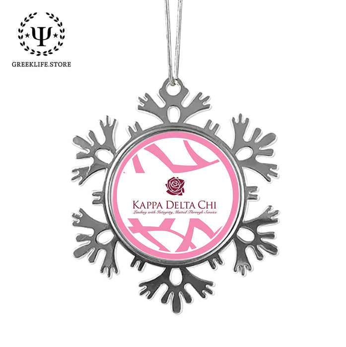 Kappa Delta Chi Christmas Ornament - Snowflake Metal