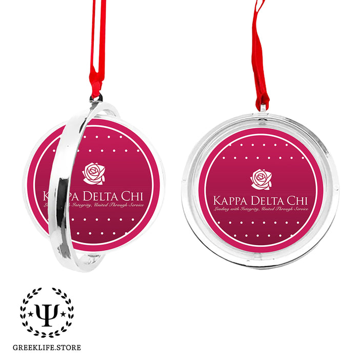 Kappa Delta Chi Christmas Reversible Flat Round Ornament