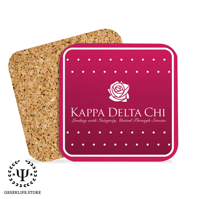 Kappa Delta Chi Beverage Coasters Square (Set of 4)