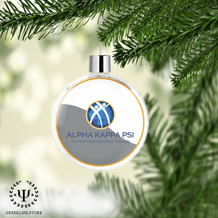 Alpha Kappa Psi Christmas Ornament Flat Round