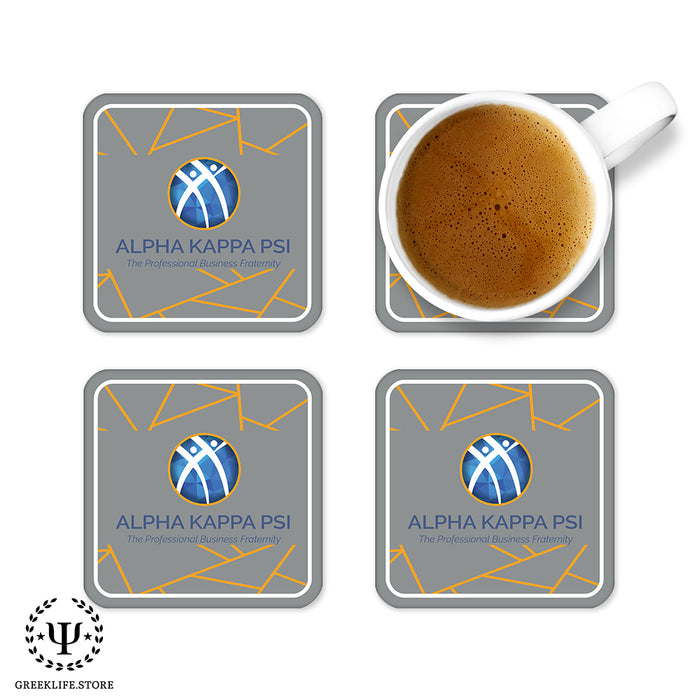 Alpha Kappa Psi Beverage Coasters Square (Set of 4)