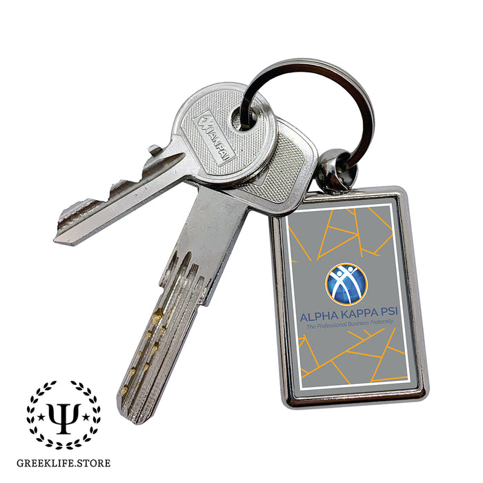 Alpha Kappa Psi Keychain Rectangular