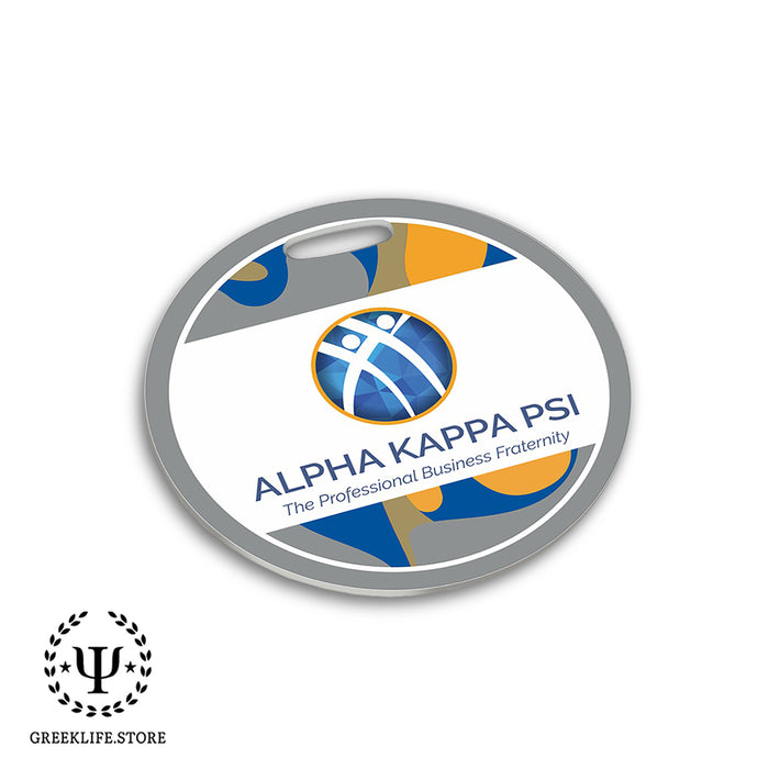 Alpha Kappa Psi Luggage Bag Tag (round)