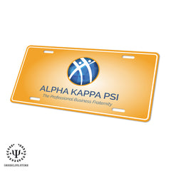 Alpha Kappa Psi Decorative License Plate