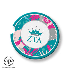 Zeta Tau Alpha Absorbent Ceramic Coasters with Holder (Set of 8)