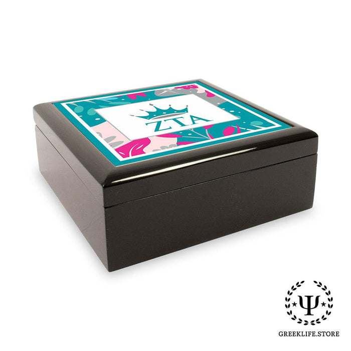 Zeta Tau Alpha Keepsake Box Wooden