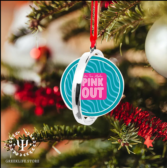 Zeta Tau Alpha Christmas Reversible Flat Round Ornament